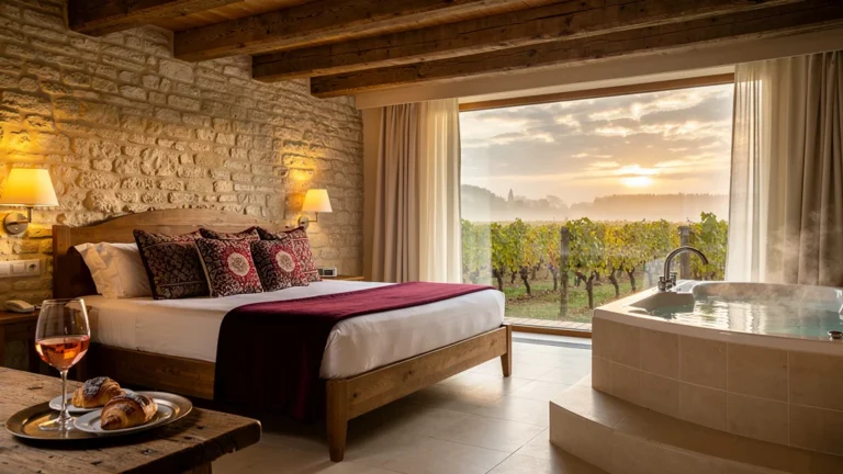 Chambre à thème avec spa privatif en Côte d'Or, ambiance chaleureuse et luxe authentique après huit séjours